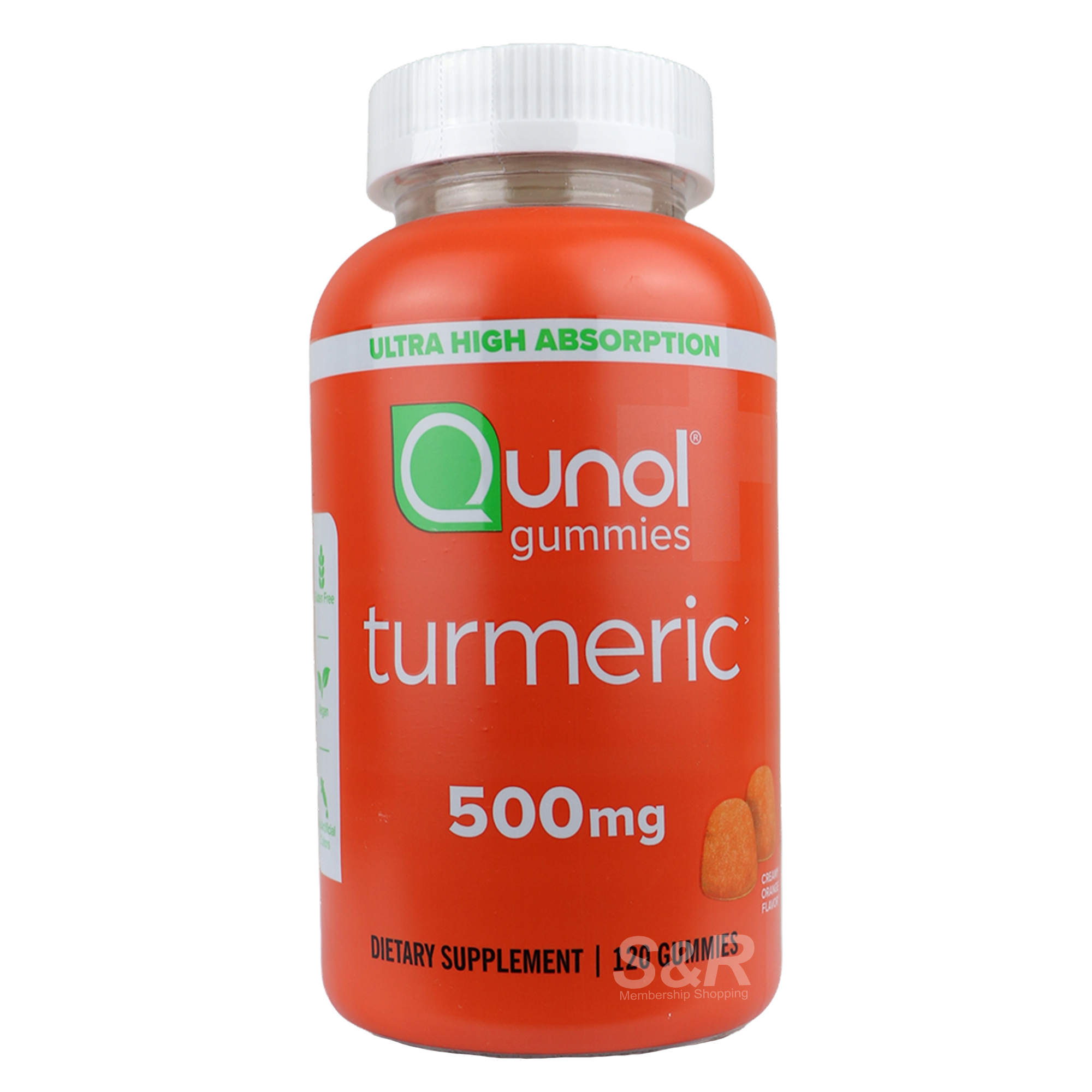 Qunol Gummies Turmeric 500mg 120pcs